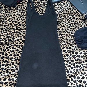 Black mini dress